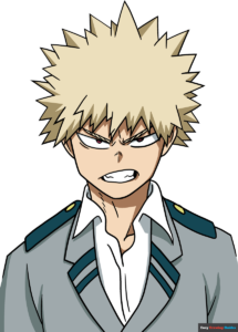 How to Draw Katsuki Bakugo from My Hero Academia Featured Image