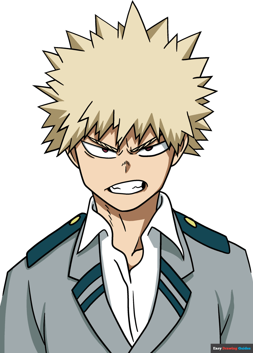 How to Draw Katsuki Bakugo from My Hero Academia Featured Image
