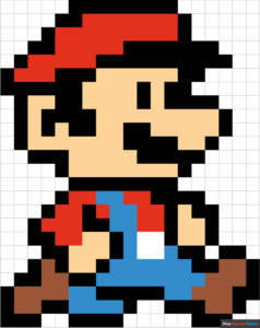 how to draw mario pixel art featured image