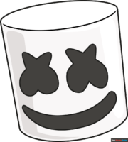 How to Draw Marshmello's Face