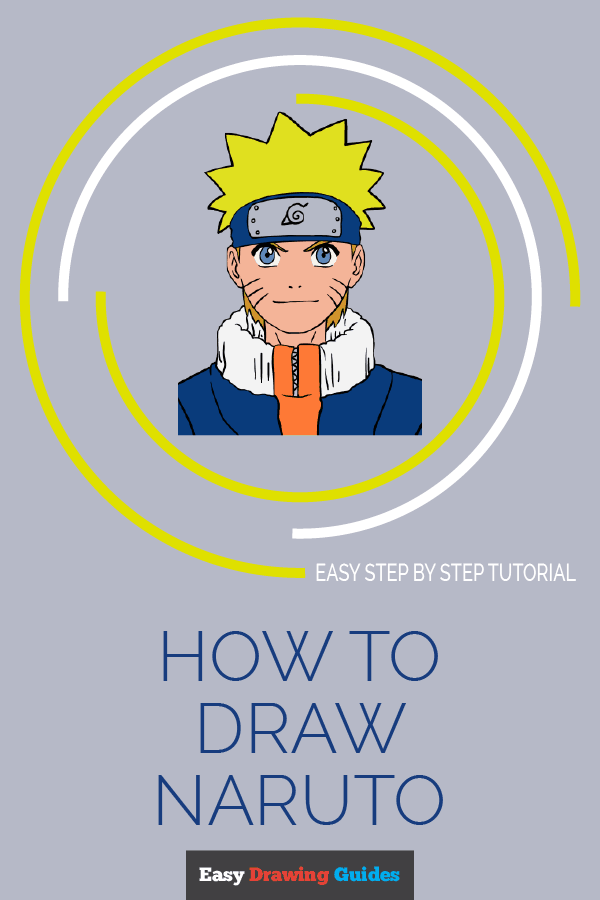 How to draw Naruto - pinterest image