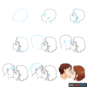 People Kissing - An Anime Kiss Drawing Featured Image