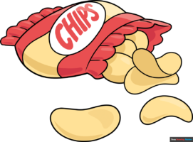 How to Draw Potato Chips