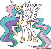 How to Draw Princess Celestia from My Little Pony