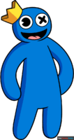 How to Draw Rainbow Friends Blue