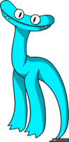 How to Draw Rainbow Friends Cyan