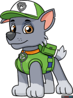 How to Draw Rocky from Paw Patrol