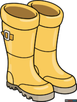 How to Draw Rubber Boots
