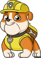 How to Draw Rubble from Paw Patrol