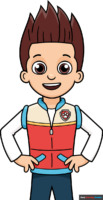 How to Draw Ryder from Paw Patrol