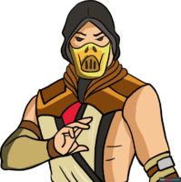 How to Draw Scorpion from Mortal Kombat