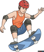 How to Draw a Skateboarder