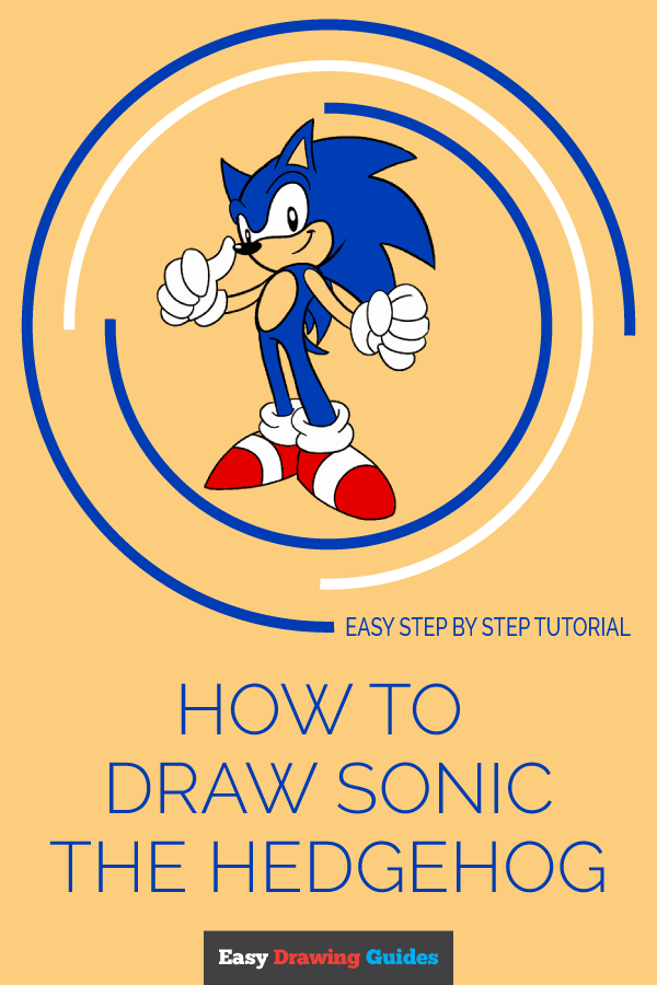 How to Draw Sonic the Hedgehog | Share to Pinterest