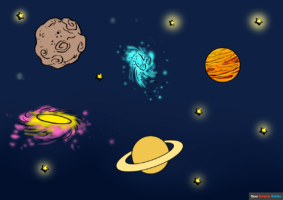 How to Draw Space and Planets