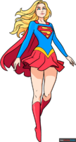 How to Draw Supergirl