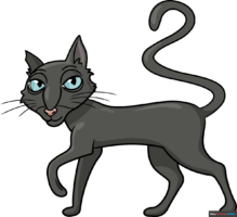 How to Draw the Cat from Coraline