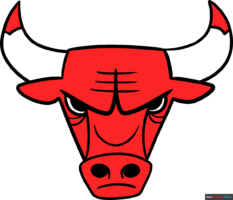 How to Draw the Chicago Bulls Logo