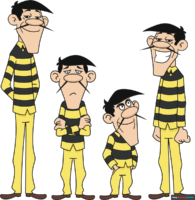 How to Draw The Daltons from Lucky Luke