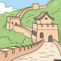 How to Draw the Great Wall of China