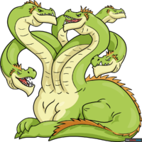 How to Draw The Hydra from Greek Mythology
