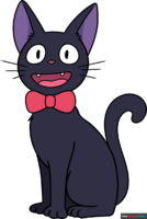How to Draw the Jiji Cat