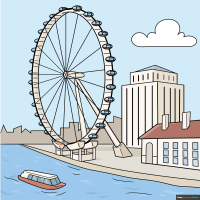 How to Draw the London Eye