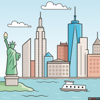 How to Draw the New York Skyline