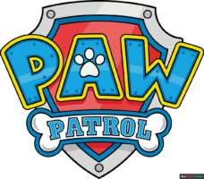 How to Draw the Paw Patrol Logo