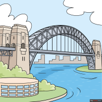 How to Draw the Sydney Harbor Bridge