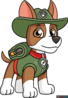 How to Draw Tracker from Paw Patrol
