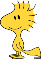 How to Draw Woodstock from Peanuts