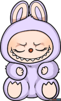 How to Draw Zizi - The Monsters Labubu