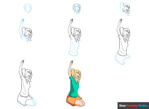 How to Draw a Sitting Anime Girl Featured Image