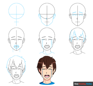 How to Draw Anime Boy Crying Featured Image
