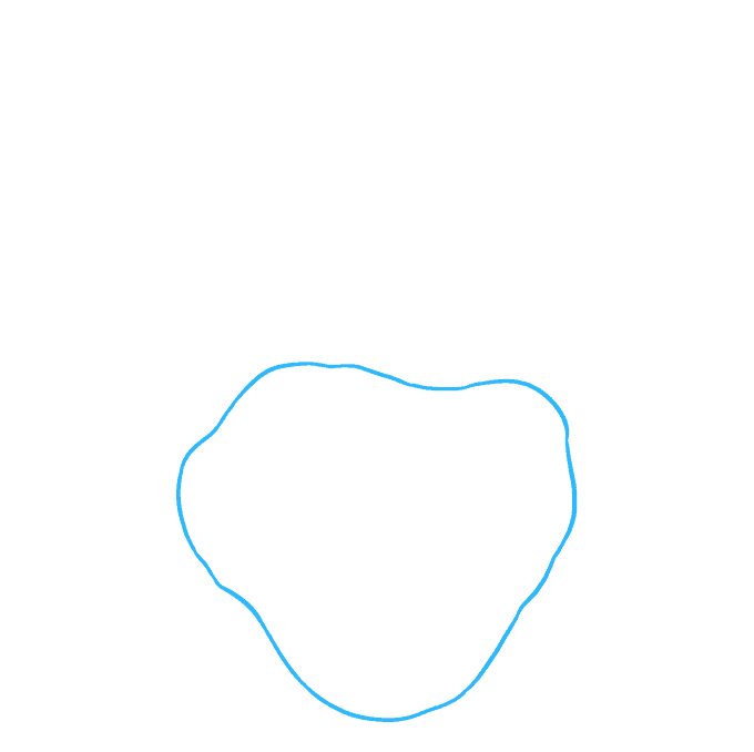 How to Draw a Human Heart Step 01