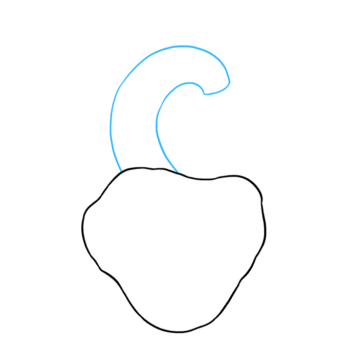 How to Draw a Human Heart Step 02