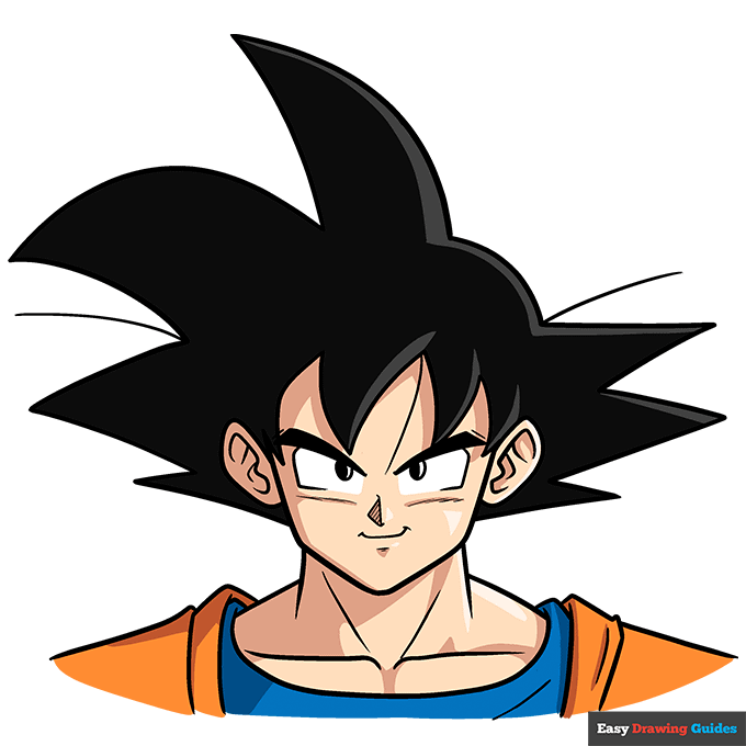 Goku step-by-step drawing tutorial: step 11