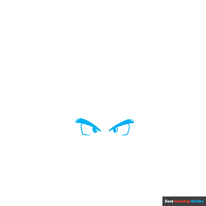 Goku step-by-step drawing tutorial: step 1