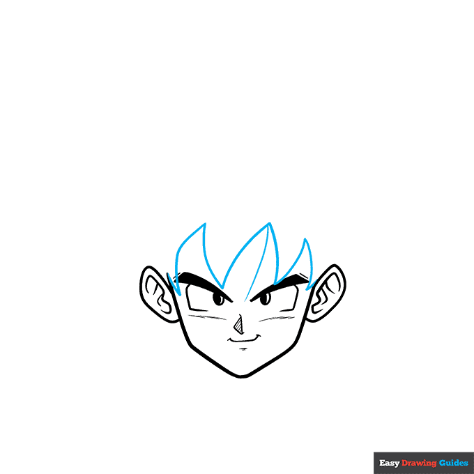 Goku step-by-step drawing tutorial: step 5