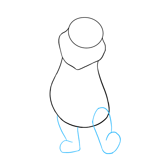 How to Draw Winnie the Pooh Step 04