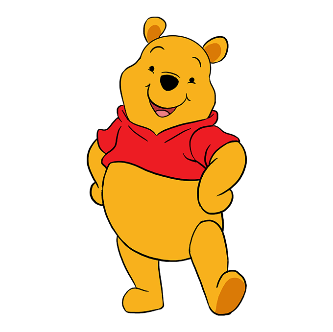How to Draw Winnie the Pooh Step 10
